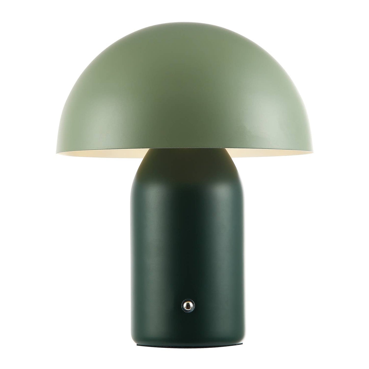 Modern Rechargeable Mushroom Table Lamp With Touch Dimmer: Forest Green / 25cm
