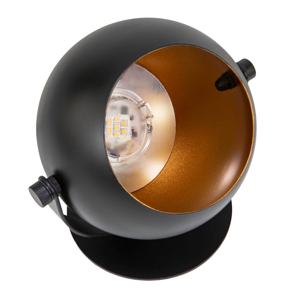 Modern Adjustable Projector Led Table/Floor Uplighter With: Black / One Size