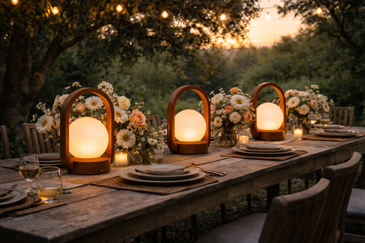 The Teak Arch Lantern