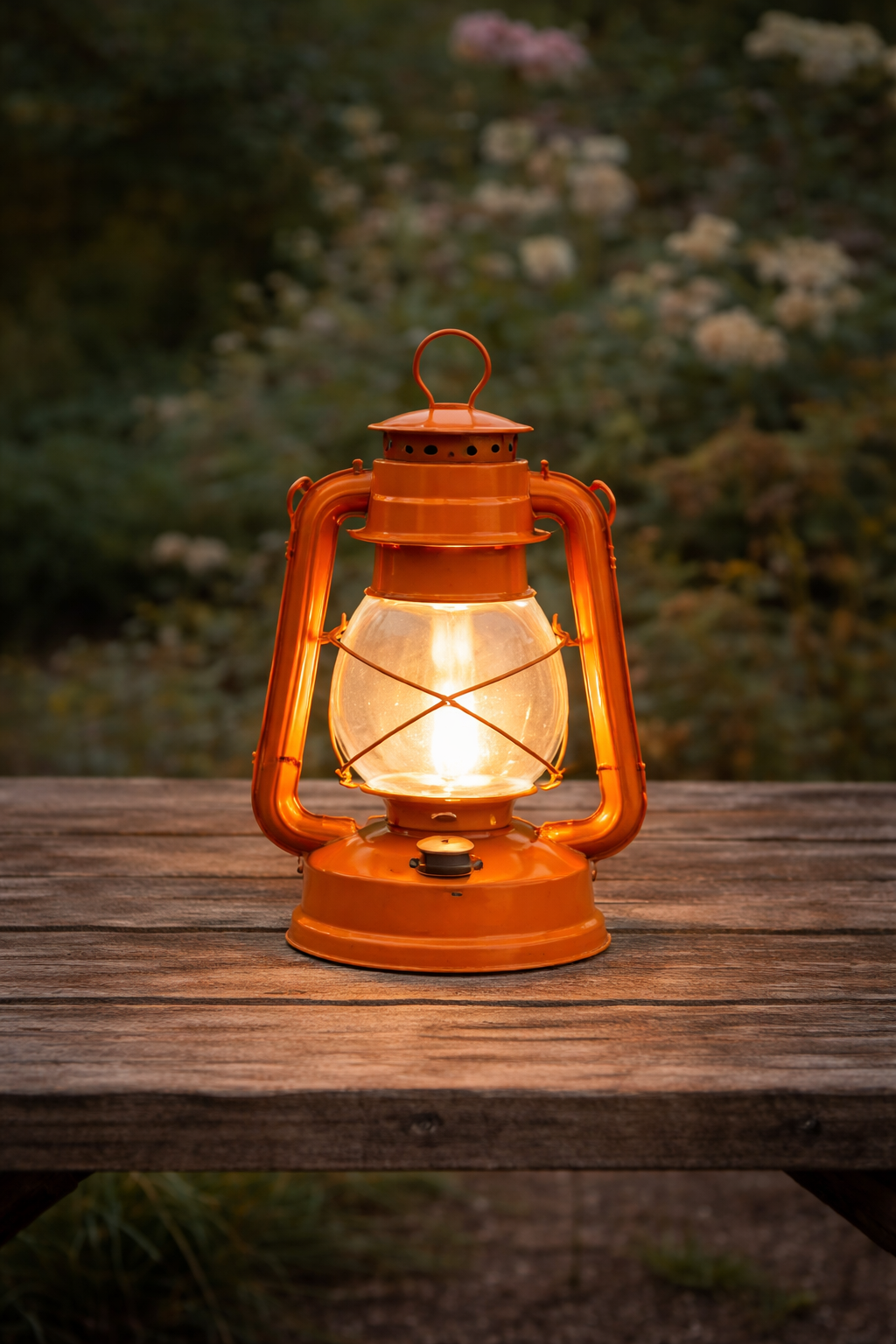 The Orange Hurricane Lantern
