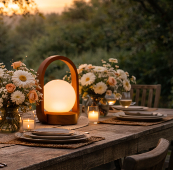 The Teak Arch Lantern